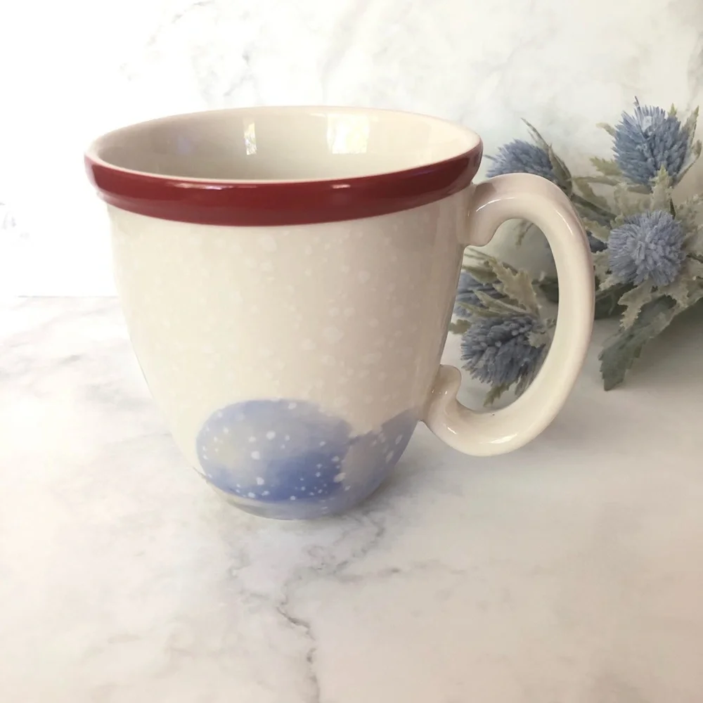 Williams Sonoma Nordic Santa Elf Stoneware Mug